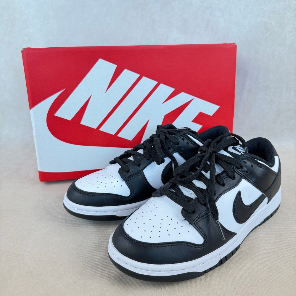 Nike Dunk Low Panda White Black Women’s 8.5 / Men’s 7 DD1503-101 - Picture 2 of 11